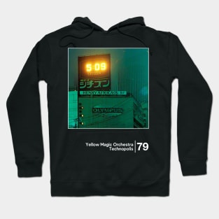 Yellow Magic Orchestra - Technopolis / Minimal Style Graphic Artwork Design Hoodie